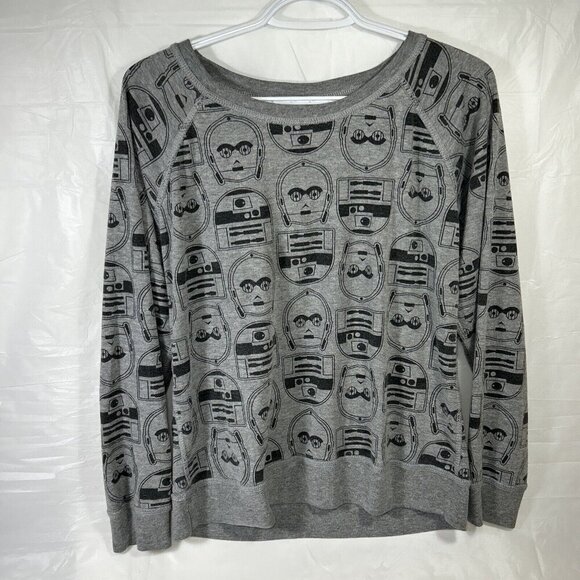 Vtg. Star Wars Woman’s Small/ Boys Large Grey Sweatshirt Reversible, Lucas Film - Picture 6 of 6